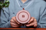 《魚(yú)罩》宜興工藝美術(shù)師全手工紫砂壺茶壺老師底槽青
