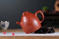 《秦權》宜興紫砂壺工藝美術(shù)師純手工大紅袍中壺茶具泡茶壺秦權