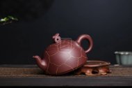 《龜兔賽跑》紫泥紫砂茶壺創(chuàng  )新壺全手工高級工藝美術(shù)師宜興原礦紫砂喝茶壺