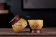 《主人杯》宜興實(shí)力派名家手工紫砂壺黃龍山黃金段泥料茶壺茶具