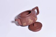 《萬(wàn)里長(cháng)城》宜興黃龍山清水泥紫砂壺茶具