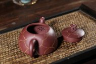 《龜兔賽跑》紫泥紫砂茶壺創(chuàng  )新壺全手工高級工藝美術(shù)師宜興原礦紫砂喝茶壺