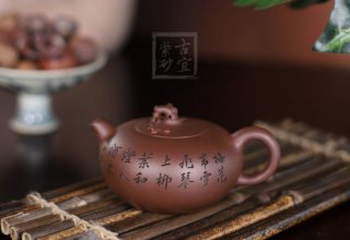 《暗香》宜興紫砂壺創(chuàng  )新壺高級工藝美術(shù)師手工紫泥泡茶壺具