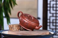 《大蘊漢瓦》宜興紫砂壺工藝美術(shù)師純手工底槽青泡茶壺漢瓦茶具