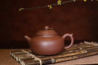 《圓墩》宜興紫砂壺助理工藝美術(shù)師茶具紫泥創(chuàng  )新