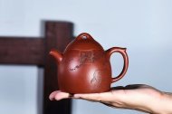 《松鹿秦權》宜興紫砂壺實(shí)力派名家純手工大紅袍茶壺全手工秦權紫砂壺