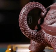 《龜龍壺》宜興正宗紫砂壺名家張偉軍手工高級工藝美術(shù)師功夫泡茶壺茶具紫泥