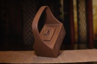 《金玉提梁》宜興市紫砂壺紫泥全手工高級工藝美術(shù)師制作創(chuàng  )新提梁茶具套壺