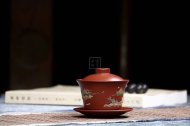 《山水如畫(huà)》宜興紫砂壺全手工朱泥茶具茶壺