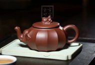 《封侯拜相》宜興紫砂壺高級工藝美術(shù)師純手工泡茶壺茶具底槽青創(chuàng  )新壺