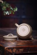 《泥繪漢瓦》宜興紫砂壺工藝美術(shù)師手工青段泡茶壺茶具漢瓦