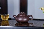 《竹節石瓢》宜興紫砂壺石瓢高級工藝美術(shù)師手工紅砂紫泥茶壺茶具