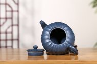 《錢(qián)韻》范菊英原礦天青泥宜興紫砂壺290cc
