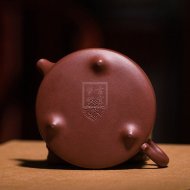 《周盤(pán)》宜興紫砂壺高級工藝美術(shù)師手工周盤(pán)名家高級工藝美術(shù)師大師正宗底槽青家用泡茶器