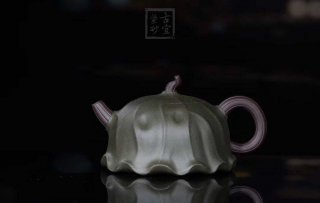 《荷葉》宜興名家紫砂壺工藝美術(shù)師手工民國綠，紫泥功夫茶具茶壺家用