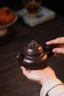 《大度》宜興工藝美術(shù)師手工創(chuàng  )新壺紫砂壺茶壺茶具紫泥