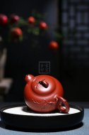 《道洪葫蘆》宜興紫砂壺工藝美術(shù)師手工刻繪大紅袍創(chuàng  )新壺泡茶壺具