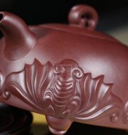 《福臨門(mén)》宜興高級工藝美術(shù)師手工紫砂壺全手工底槽青泡茶壺