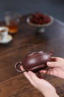 《金砂竹韻》宜興紫砂壺純手工底槽青，段泥泡茶壺