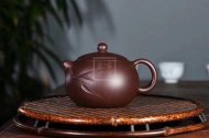 《竹節西施》宜興紫砂壺工藝美術(shù)師純手工紫泥茶壺全手工西施紫砂壺