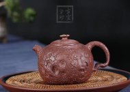《龍供春》宜興紫砂壺工藝美術(shù)師手工紫泥供春茶壺茶具