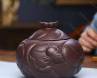 魚(yú)化龍茶葉罐