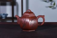 《尊六方》宜興六方紫砂壺底槽青純手工高級工藝美術(shù)師泡茶壺特價(jià)茶具