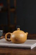 《西施》宜興高級工藝美術(shù)師手工紫砂壺西施泡茶壺茶具黃金段泥
