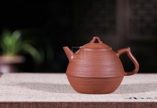 《樸雅》宜興紫砂壺原紅降坡泥全手工純手工茶壺茶具創(chuàng  )新壺