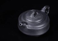 《雙線(xiàn)竹鼓》宜興紫砂壺工藝美術(shù)師手工茶壺茶具石黃泥雙線(xiàn)竹鼓