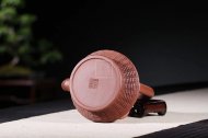 《滿(mǎn)載而歸》創(chuàng  )新提梁宜興紫砂壺純手工工藝美術(shù)師功夫茶壺底槽青