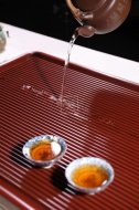 《紅漢金邊膠木茶盤(pán)》宜興紫砂壺膠木純手工泡茶壺特價(jià)茶具