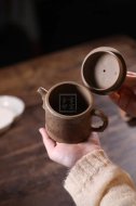 《高竹節》宜興紫砂壺實(shí)力派名家純手工龍血段泥茶壺茶具