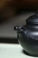 《雅竹》宜興紫砂壺工藝美術(shù)師手工嫣紅朱泥還原燒泡茶壺茶具創(chuàng  )新壺