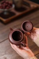 《鏡圓》宜興紫砂壺實(shí)力派名家手工文革紫泥