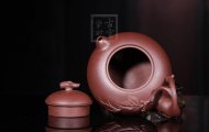 《福祿一生》宜興紫砂壺手工工藝美術(shù)師紫泥壺茶壺創(chuàng  )新壺茶具