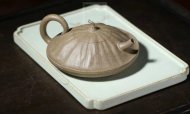 《小蓮蓬》宜興青灰泥工藝美術(shù)師全手工收藏把玩創(chuàng  )新壺茶具
