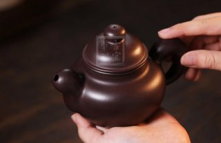 《大度》宜興工藝美術(shù)師手工創(chuàng  )新壺紫砂壺茶壺茶具紫泥