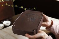 《宜興紫砂儲水式壺承/干泡盤(pán)》宜興工紫砂壺紫砂茶壺茶具