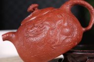 《魚(yú)化龍供春》宜興紫砂壺高級工藝美術(shù)師手工茶壺茶具大紅袍供春