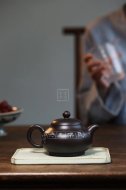《長(cháng)樂(lè )》紫砂壺中國工藝美術(shù)大師全手工純制壺黑泥