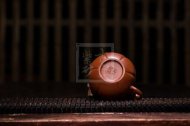 《茄瓜（?。芬伺d紫砂壺助理工藝美術(shù)師手工刻繪茶壺家用茶具大紅袍筋紋壺