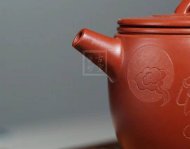 《玉兔追月》宜興紫砂壺實(shí)力派名家純手工大紅袍漢瓦大泡茶壺