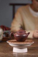 《鏡圓》宜興紫砂壺實(shí)力派名家手工文革紫泥