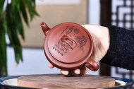 《大蘊漢瓦》宜興紫砂壺工藝美術(shù)師純手工底槽青泡茶壺漢瓦茶具