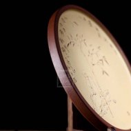 《僧人掛盤(pán)》宜興紫砂壺名家助理工藝美術(shù)師手工紫砂粉漿