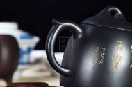 《秦權》宜興紫砂壺全手工工藝美術(shù)師茶具純泡茶壺稀有烏金泥秦權