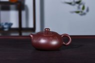 《扁西施》宜興紫砂壺高級工藝美術(shù)師手工紫茄泥西施泡茶壺茶具