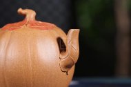 《銀杏壺》宜興紫砂茶壺高級工藝美術(shù)師段泥（配紅泥）創(chuàng  )新壺