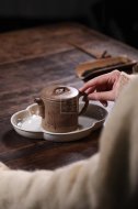 《高竹節》宜興紫砂壺實(shí)力派名家純手工龍血段泥茶壺茶具